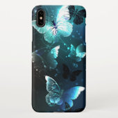 Mint Night Butterflies iPhone Hoesje (Achterkant)