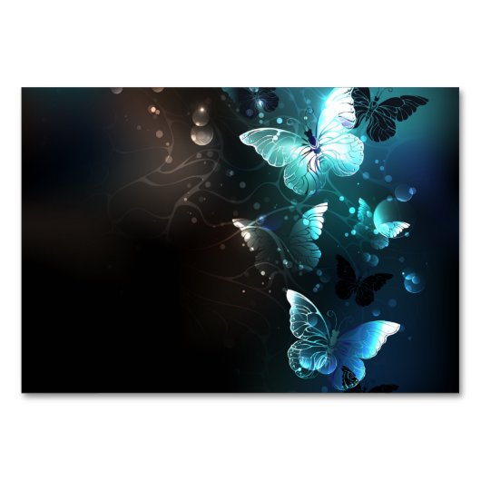 Mint Night Butterflies Kaart (Voorkant)