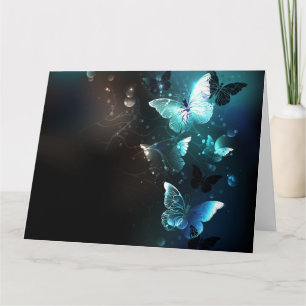 Mint Night Butterflies Kaart