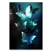Mint Night Butterflies Kaart (Voorkant)