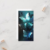 Mint Night Butterflies Kaart (Voorkant / Achterkant in situ)
