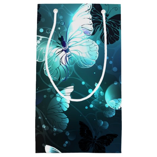 Mint Night Butterflies Klein Cadeauzakje (Voorkant)
