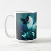 Mint Night Butterflies Koffiemok (Links)