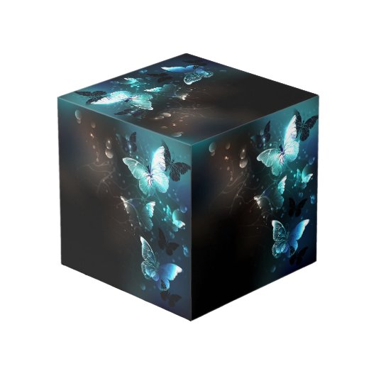 Mint Night Butterflies Kubus (Achter hoekig)