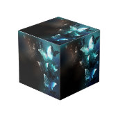 Mint Night Butterflies Kubus (Voorkant hoekig)