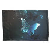 Mint Night Butterflies Kussensloop (Voorkant-Links)