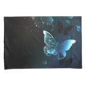 Mint Night Butterflies Kussensloop (Voorkant-Rechts)