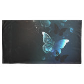 Mint Night Butterflies Kussensloop (Voorkant)