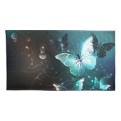 Mint Night Butterflies Kussensloop (Achterkant-Rechts)