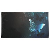 Mint Night Butterflies Kussensloop (Voorkant-Rechts)