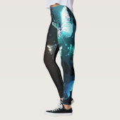 Mint Night Butterflies Leggings (Links)