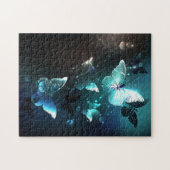 Mint Night Butterflies Legpuzzel (Horizontaal)