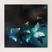 Mint Night Butterflies Legpuzzel (Horizontaal)
