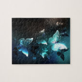 Mint Night Butterflies Legpuzzel (Horizontaal)