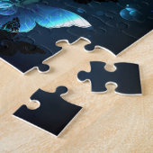 Mint Night Butterflies Legpuzzel (Zijkant)