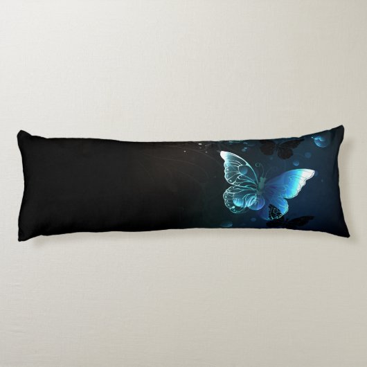 Mint Night Butterflies Lichaamskussen (Achterkant)