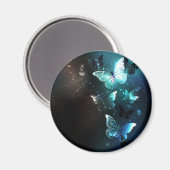 Mint Night Butterflies Magneet (Voorkant / Achterkant)