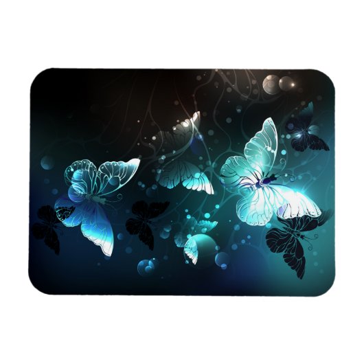 Mint Night Butterflies Magneet (Horizontaal)