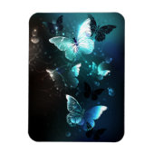 Mint Night Butterflies Magneet (Verticaal)