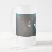 Mint Night Butterflies Matglas Bierpul (Voorkant links)