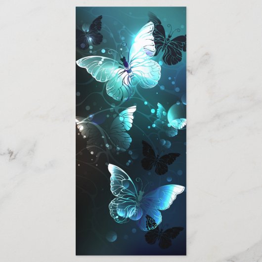 Mint Night Butterflies Menu (Achterkant)