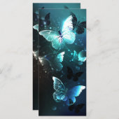 Mint Night Butterflies Menu (Voorkant / Achterkant)