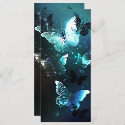 Mint Night Butterflies Menu (Voorkant / Achterkant)