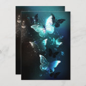 Mint Night Butterflies Menu (Voorkant / Achterkant)