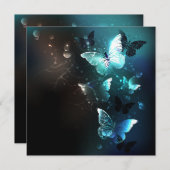 Mint Night Butterflies Menu (Voorkant / Achterkant)