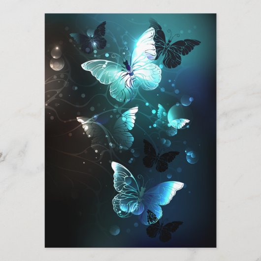 Mint Night Butterflies Menu (Voorkant)