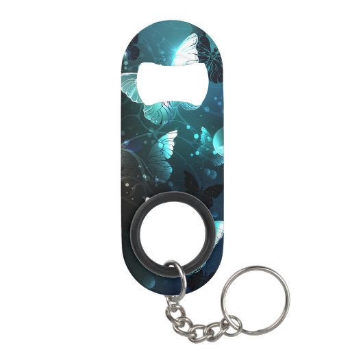 Mint Night Butterflies Mini Flessenopener (Achterkant)