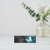 Mint Night Butterflies Mini Visitekaartje (Staand voorkant)