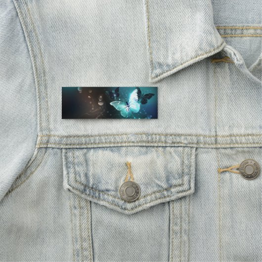 Mint Night Butterflies Naamplaatje (In situ)