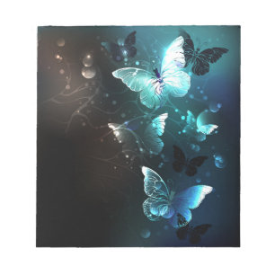 Mint Night Butterflies Notitieblok