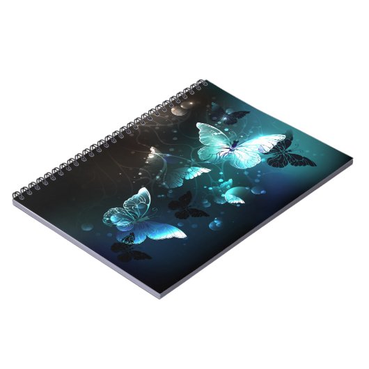 Mint Night Butterflies Notitieboek (Linkerzijde)