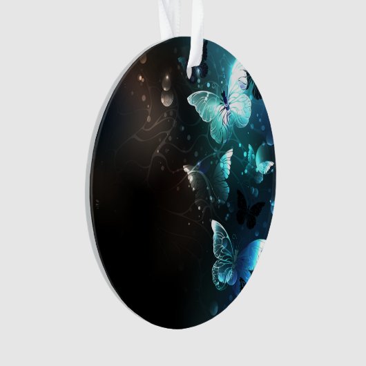Mint Night Butterflies Ornament (voorkant)