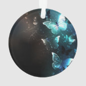 Mint Night Butterflies Ornament (achterkant)