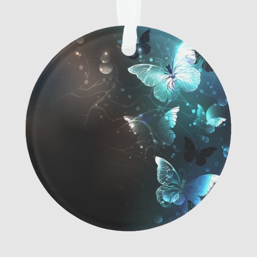 Mint Night Butterflies Ornament (achterkant)