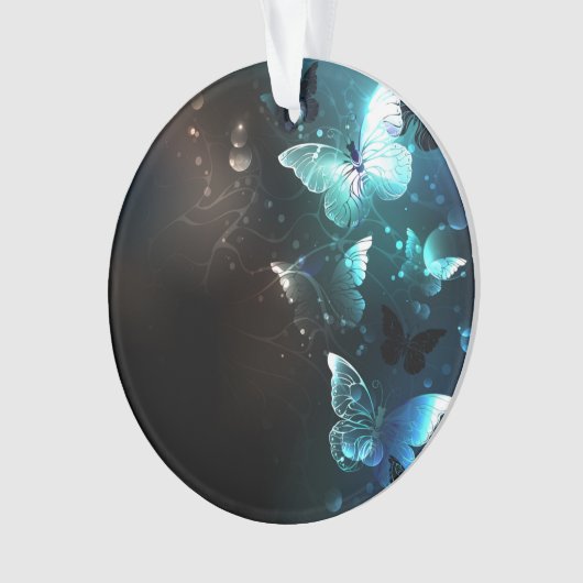 Mint Night Butterflies Ornament (voorkant)