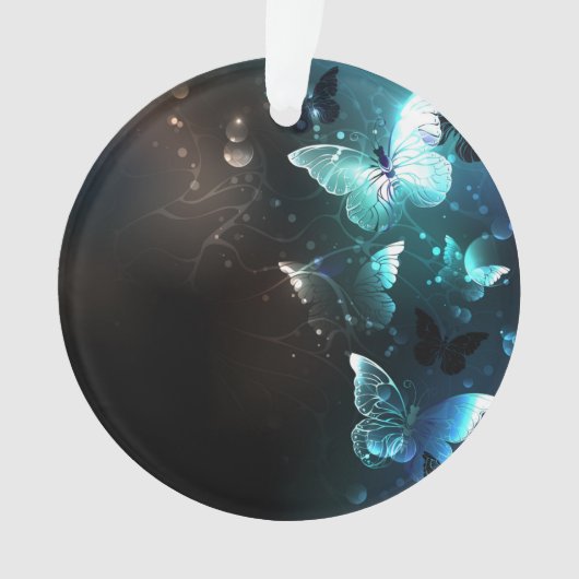 Mint Night Butterflies Ornament (voorkant)