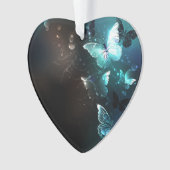 Mint Night Butterflies Ornament (voorkant)