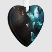 Mint Night Butterflies Ornament (voorkant)