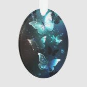 Mint Night Butterflies Ornament (achterkant)