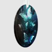 Mint Night Butterflies Ornament (voorkant)