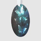 Mint Night Butterflies Ornament (voorkant)