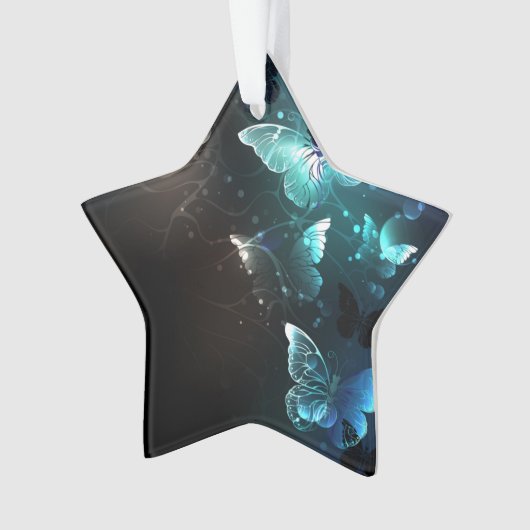 Mint Night Butterflies Ornament (voorkant)
