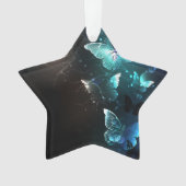 Mint Night Butterflies Ornament (voorkant)