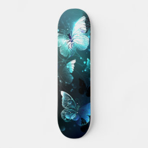 Mint Night Butterflies Persoonlijk Skateboard