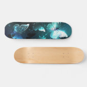 Mint Night Butterflies Persoonlijk Skateboard (Horizontaal)