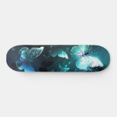 Mint Night Butterflies Persoonlijk Skateboard (Horizontaal)
